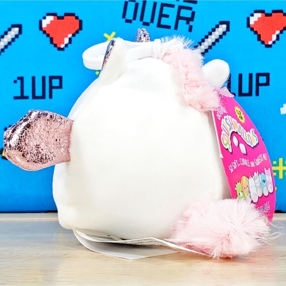 Squishmallow Raquel the Valentine Pegacorn 3.5" Clip [ 2021 ] Holiday Plush - Picture 5 of 12